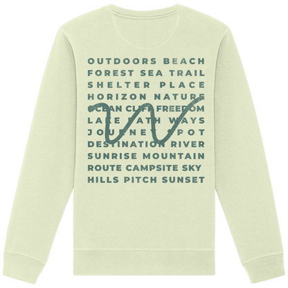 Camping Word-Square - Unisex Bio Basic Sweatshirt