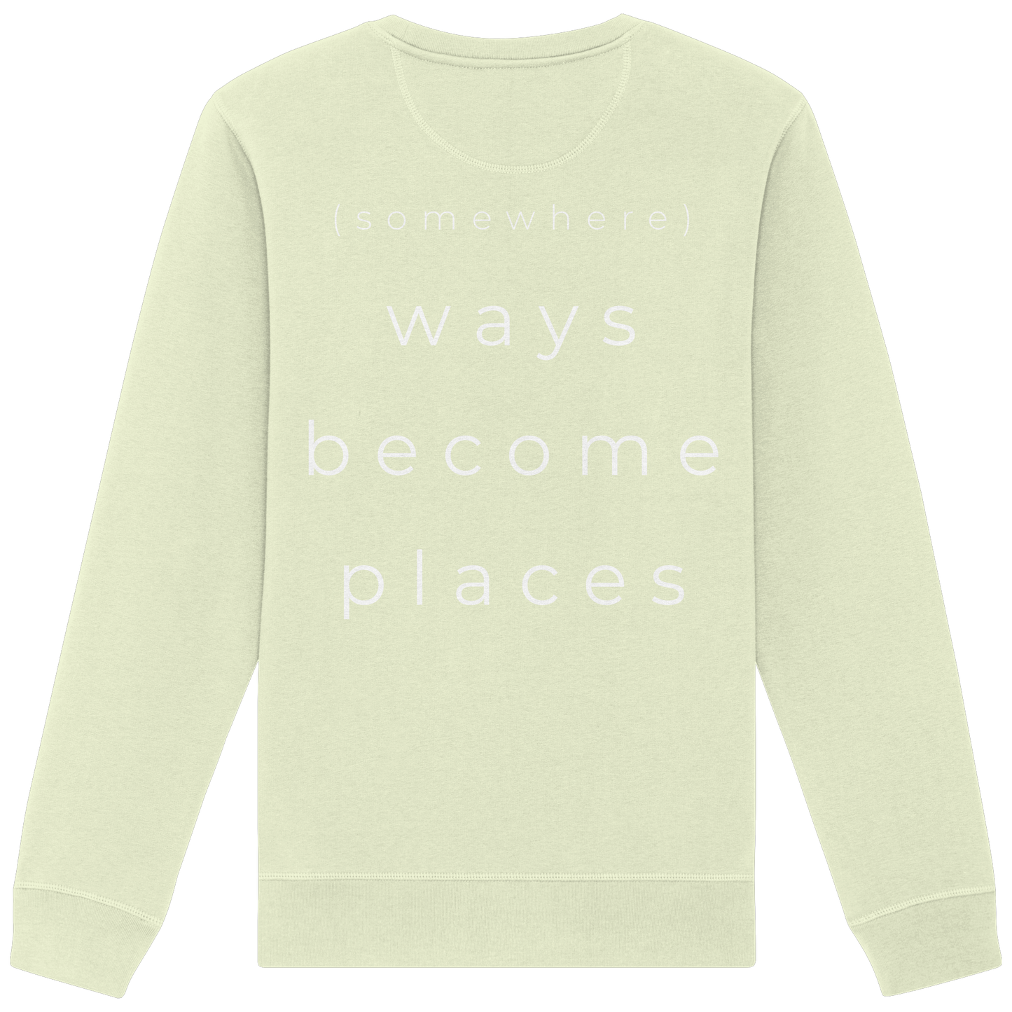 (somewhere) ways become places - Unisex Bio Basic Sweatshirt