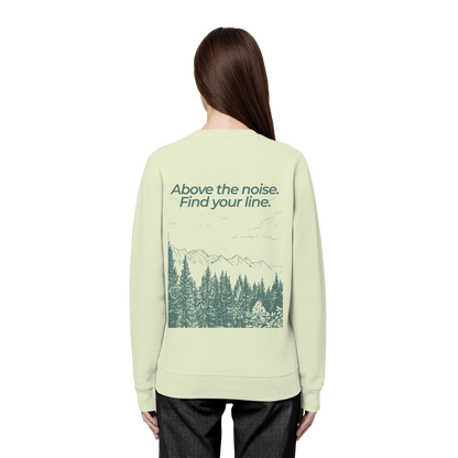 Berggipfel - Above the noise. Find jour line. - Unisex Bio Basic Sweatshirt
