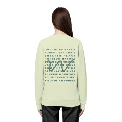 Camping Word-Square - Unisex Bio Basic Sweatshirt