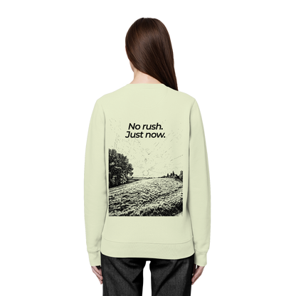 Grüne Wiese - No rush. Just now. - Unisex Bio Basic Sweatshirt