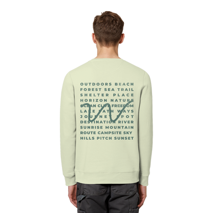 Camping Word-Square - Unisex Bio Basic Sweatshirt