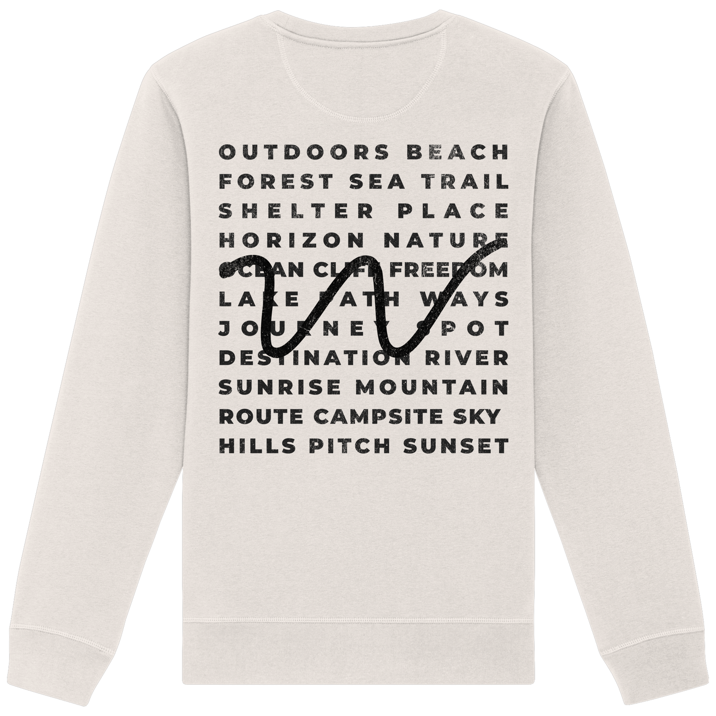 Camping Word-Square - Unisex Bio Basic Sweatshirt
