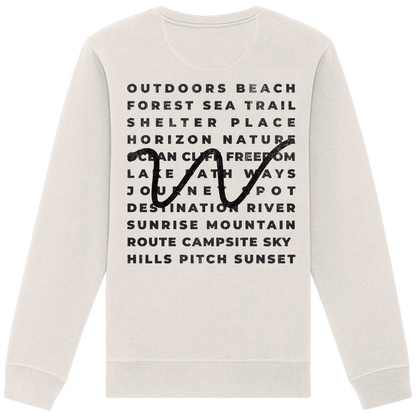 Camping Word-Square - Unisex Bio Basic Sweatshirt