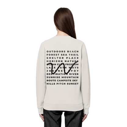 Camping Word-Square - Unisex Bio Basic Sweatshirt