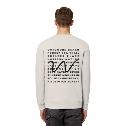 Camping Word-Square - Unisex Bio Basic Sweatshirt