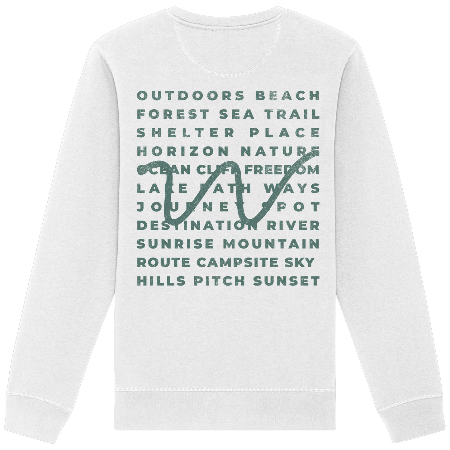 Camping Word-Square - Unisex Bio Basic Sweatshirt