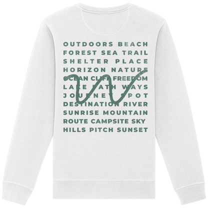 Camping Word-Square - Unisex Bio Basic Sweatshirt