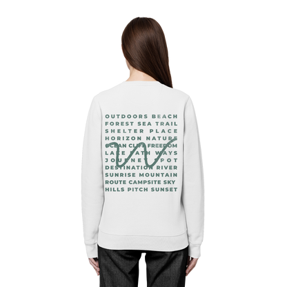 Camping Word-Square - Unisex Bio Basic Sweatshirt
