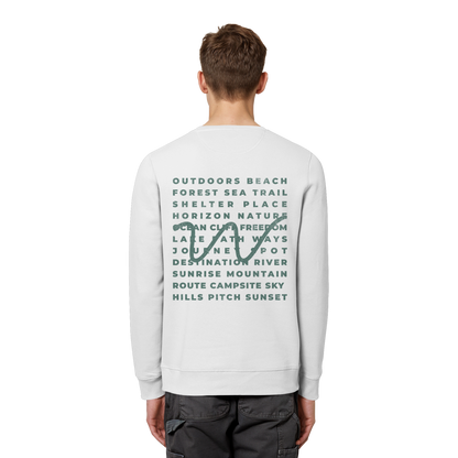 Camping Word-Square - Unisex Bio Basic Sweatshirt