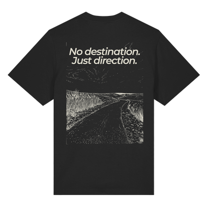 Weg durch die Dünen - No destination. Just direction. - Bio Heavy Shirt