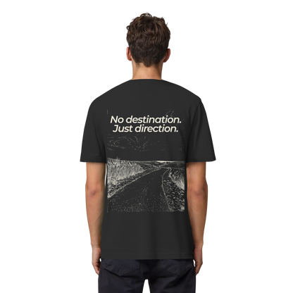 Weg durch die Dünen - No destination. Just direction. - Bio Heavy Shirt