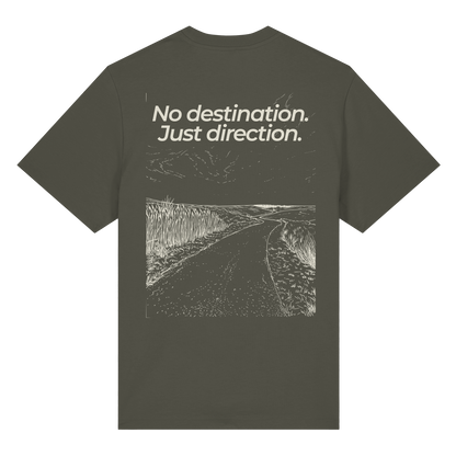 Weg durch die Dünen - No destination. Just direction. - Bio Heavy Shirt
