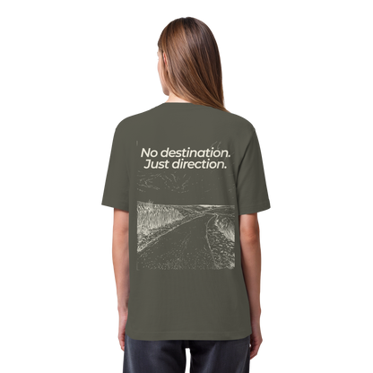 Weg durch die Dünen - No destination. Just direction. - Bio Heavy Shirt