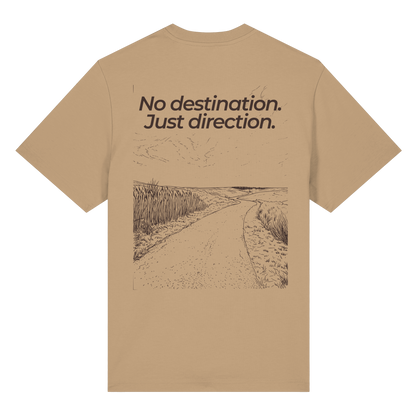 Weg durch die Dünen - No destination. Just direction. - Bio Heavy Shirt