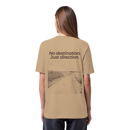 Weg durch die Dünen - No destination. Just direction. - Bio Heavy Shirt