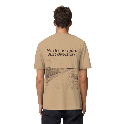 Weg durch die Dünen - No destination. Just direction. - Bio Heavy Shirt