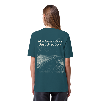 Weg durch die Dünen - No destination. Just direction. - Bio Heavy Shirt