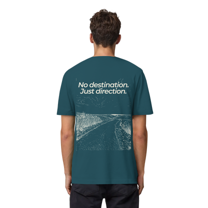 Weg durch die Dünen - No destination. Just direction. - Bio Heavy Shirt