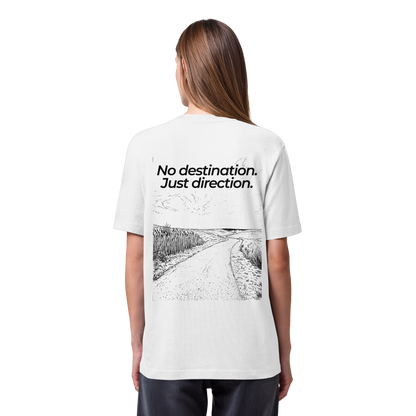 Weg durch die Dünen - No destination. Just direction. - Bio Heavy Shirt