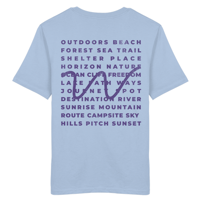 Camping Word-Square - Unisex Bio T-Shirt