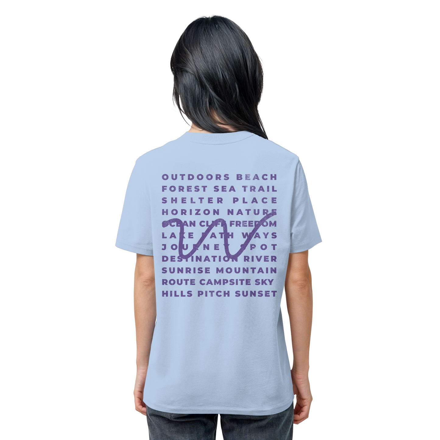Camping Word-Square - Unisex Bio T-Shirt