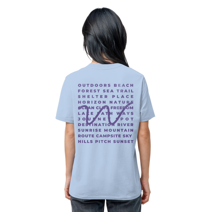 Camping Word-Square - Unisex Bio T-Shirt