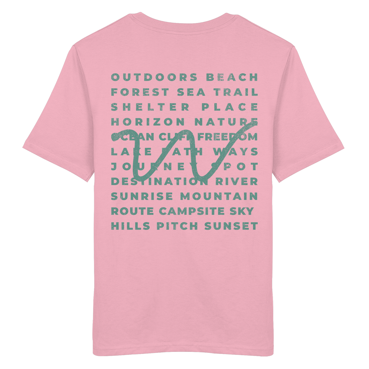 Camping Word-Square - Unisex Bio T-Shirt