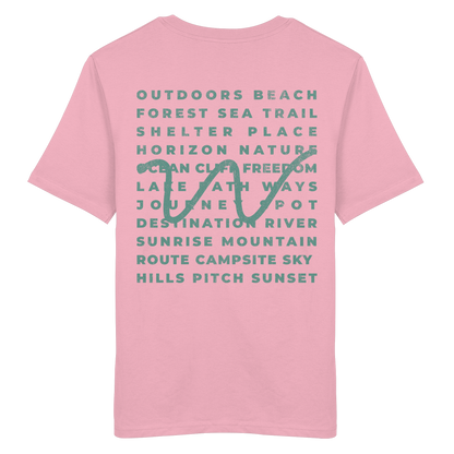 Camping Word-Square - Unisex Bio T-Shirt