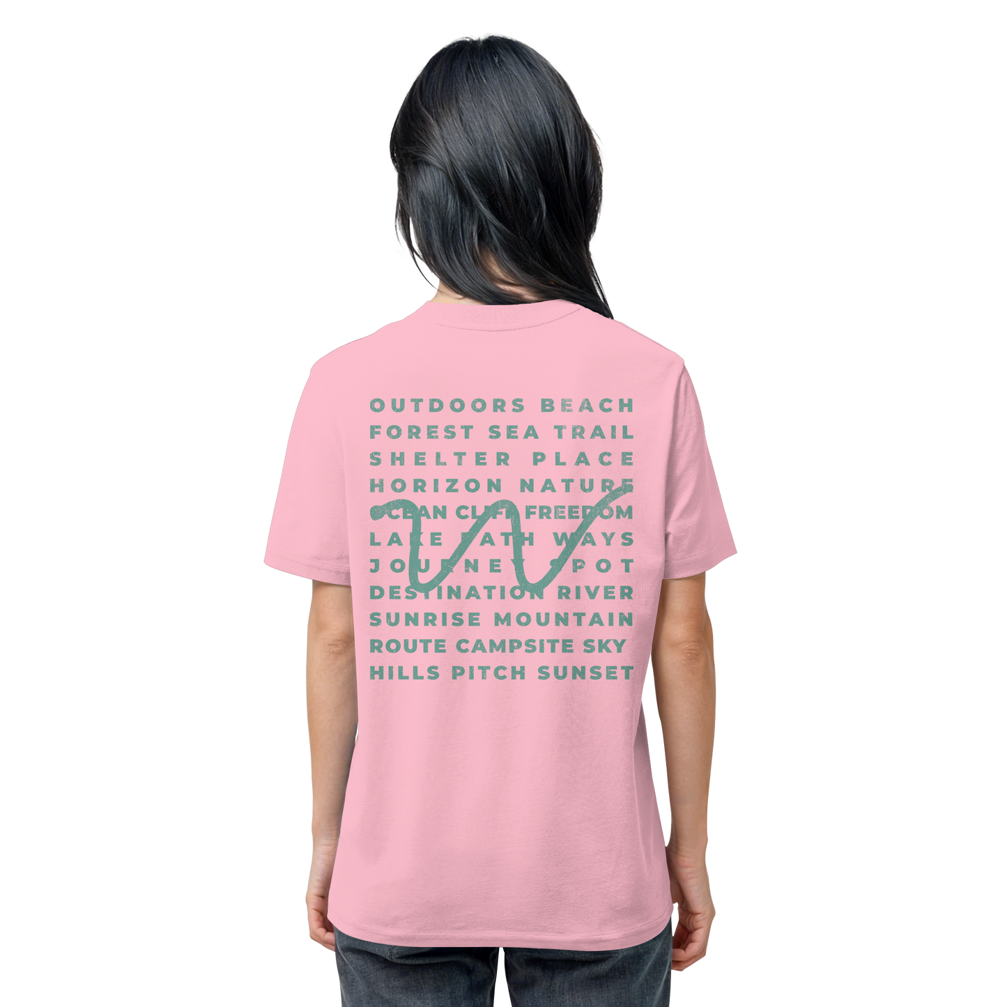 Camping Word-Square - Unisex Bio T-Shirt