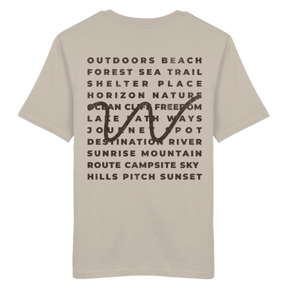 Camping Word-Square - Unisex Bio T-Shirt