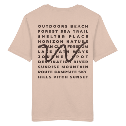 Camping Word-Square - Unisex Bio T-Shirt