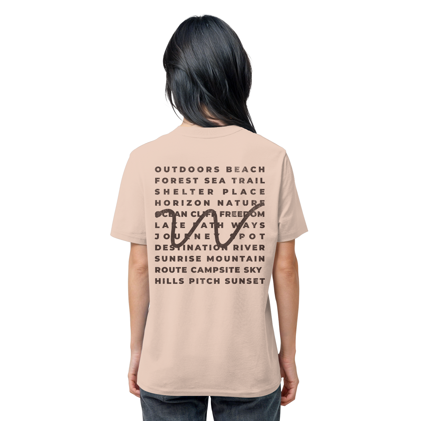 Camping Word-Square - Unisex Bio T-Shirt