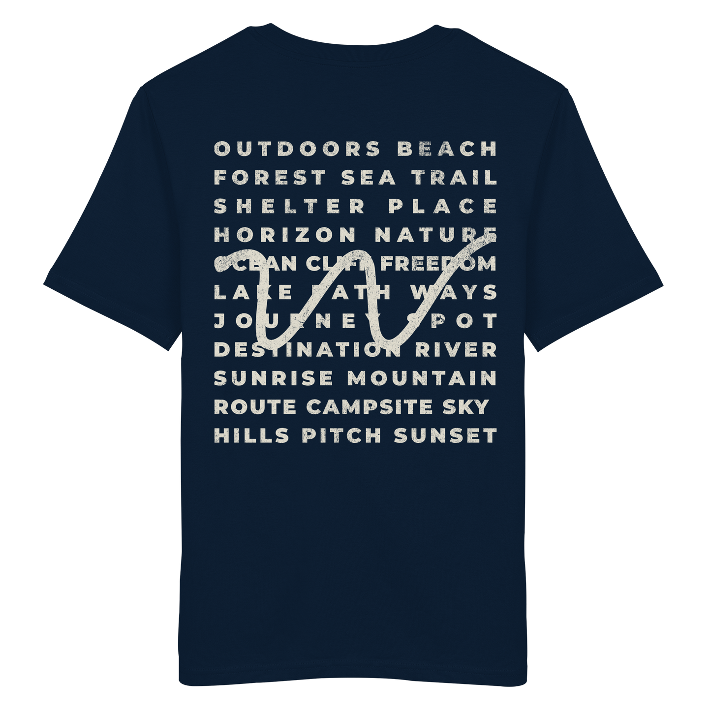 Camping Word-Square - Unisex Bio T-Shirt