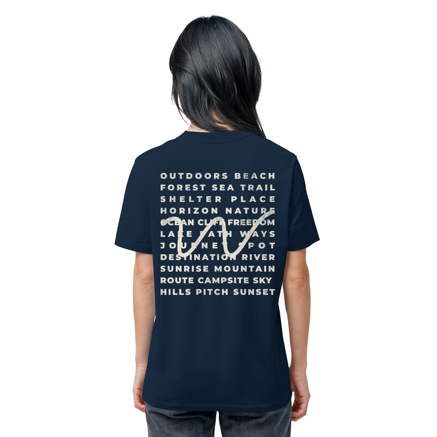 Camping Word-Square - Unisex Bio T-Shirt