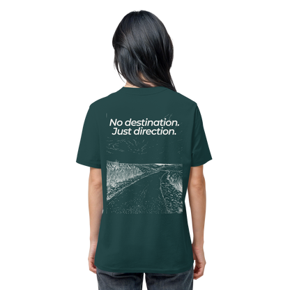 Weg durch die Dünen - No destination. Just direction. - Unisex Bio T-Shirt