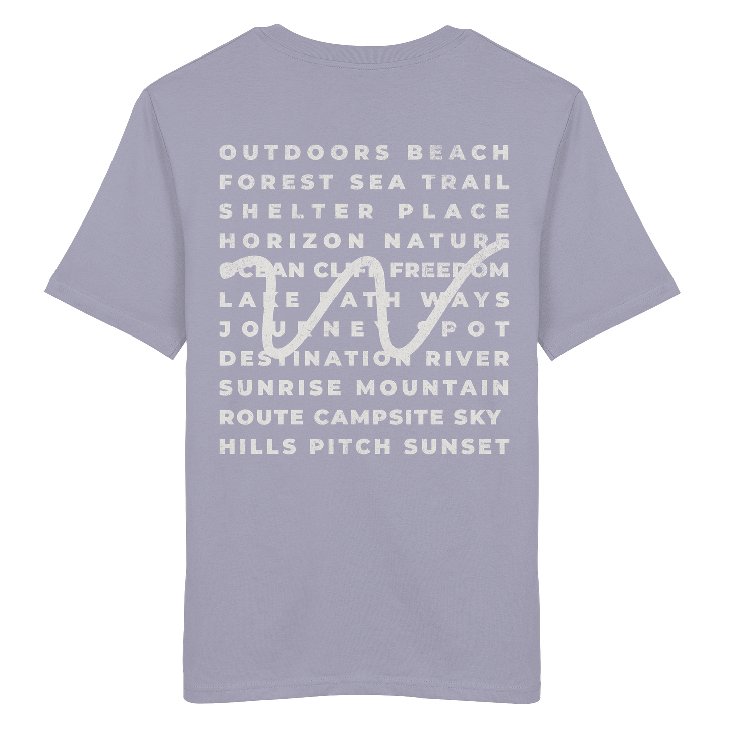 Camping Word-Square - Unisex Bio T-Shirt