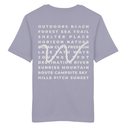 Camping Word-Square - Unisex Bio T-Shirt