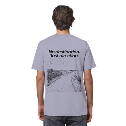 Weg durch die Dünen - No destination. Just direction. - Unisex Bio T-Shirt