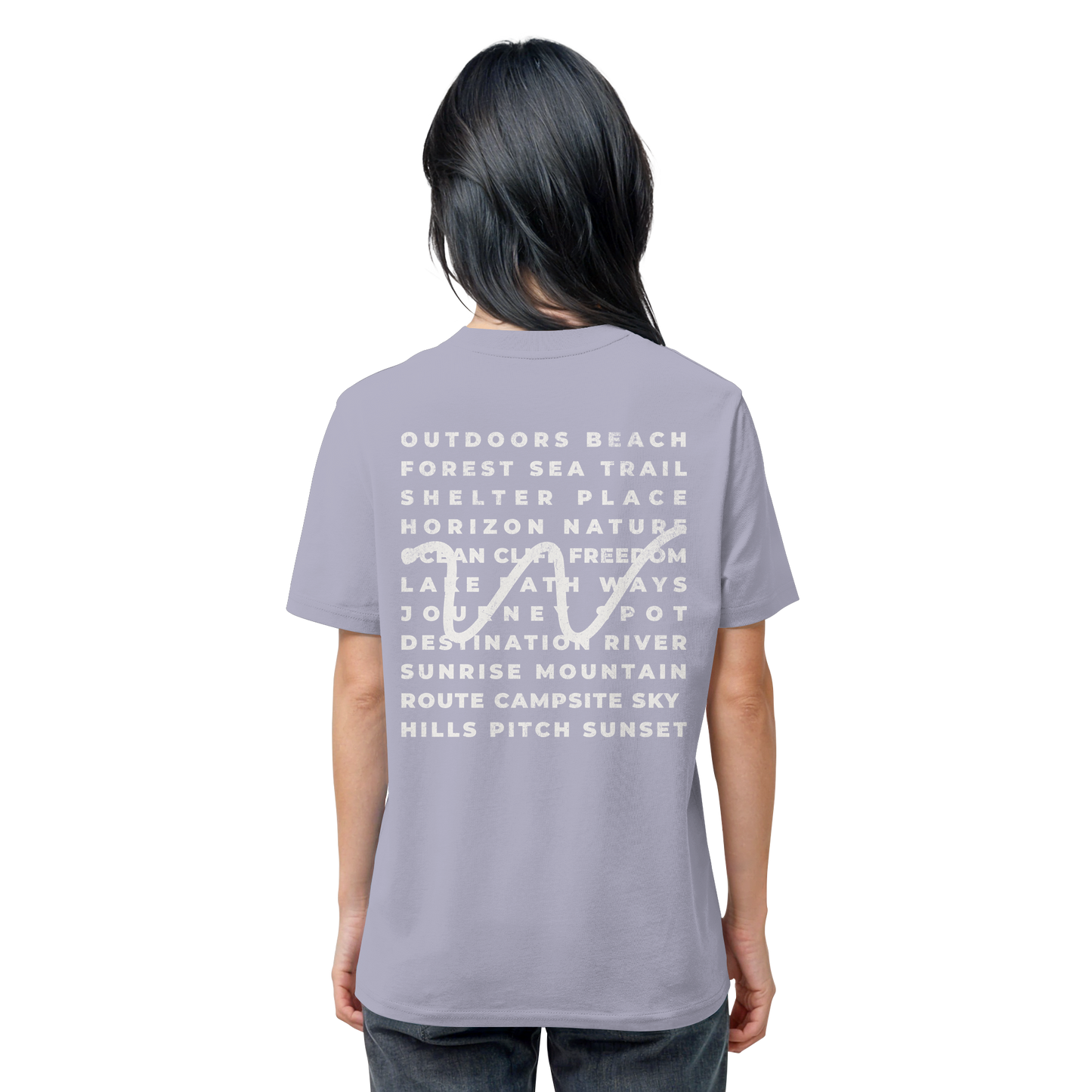 Camping Word-Square - Unisex Bio T-Shirt