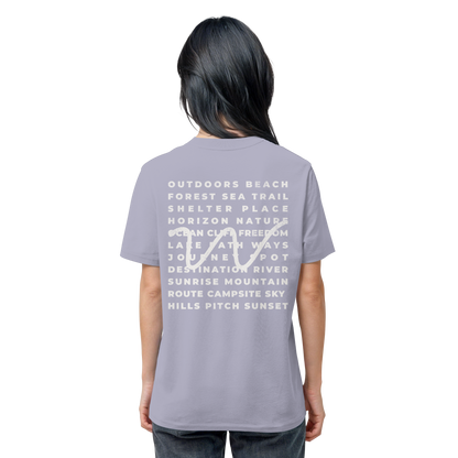 Camping Word-Square - Unisex Bio T-Shirt
