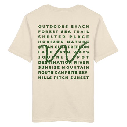 Camping Word-Square - Unisex Bio T-Shirt
