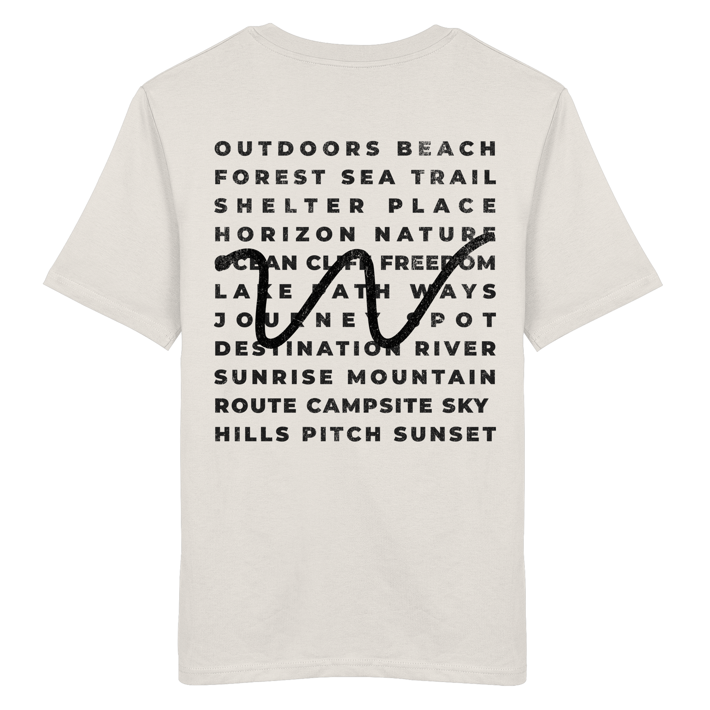 Camping Word-Square - Unisex Bio T-Shirt