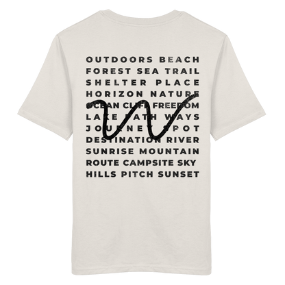 Camping Word-Square - Unisex Bio T-Shirt