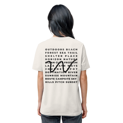Camping Word-Square - Unisex Bio T-Shirt