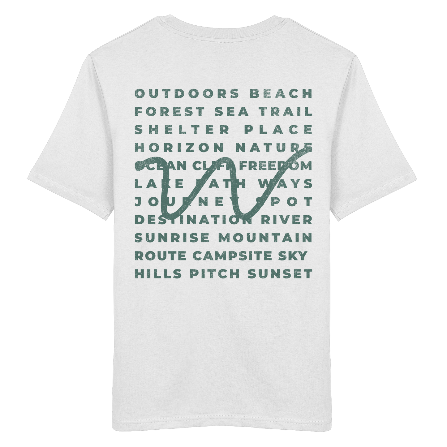 Camping Word-Square - Unisex Bio T-Shirt