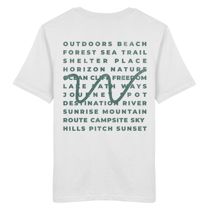 Camping Word-Square - Unisex Bio T-Shirt