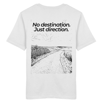 Weg durch die Dünen - No destination. Just direction. - Unisex Bio T-Shirt