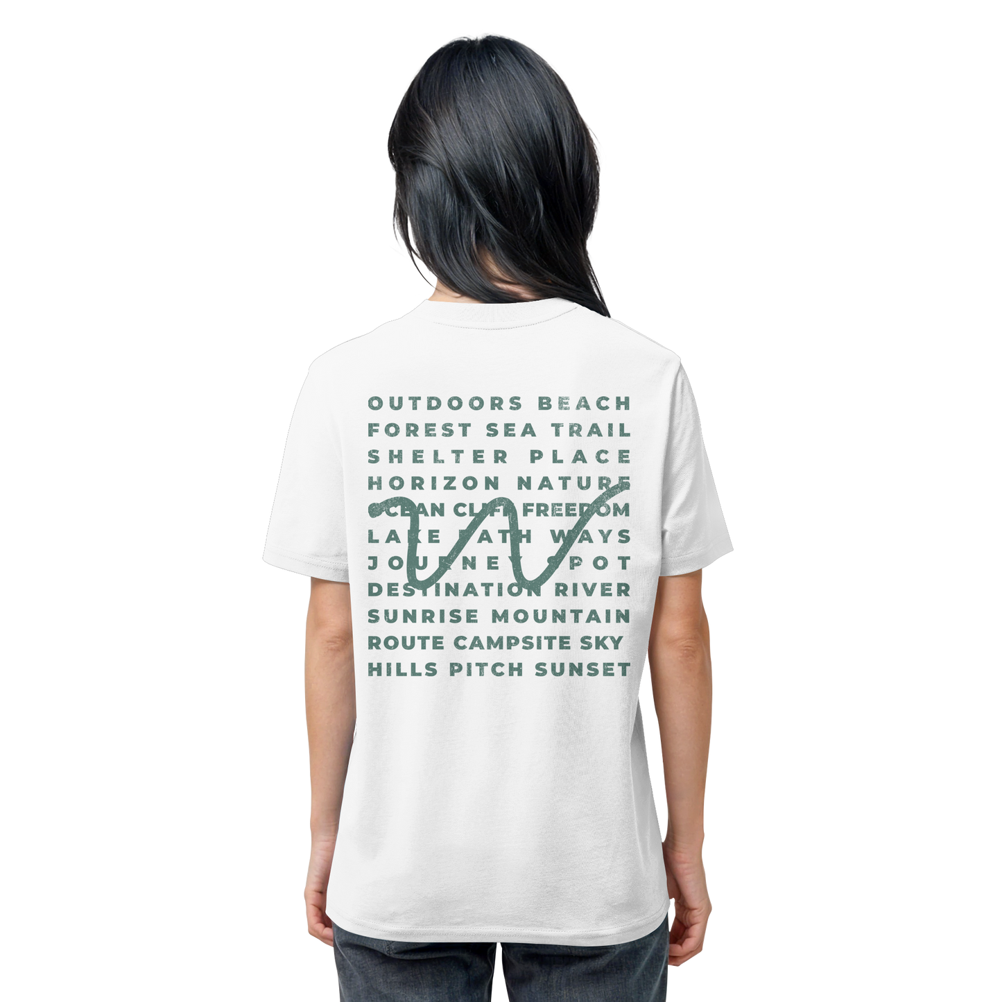 Camping Word-Square - Unisex Bio T-Shirt
