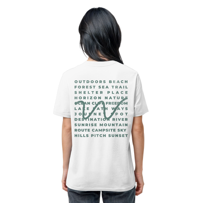 Camping Word-Square - Unisex Bio T-Shirt